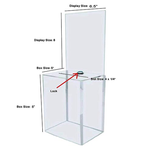 acrylic raffle boxes